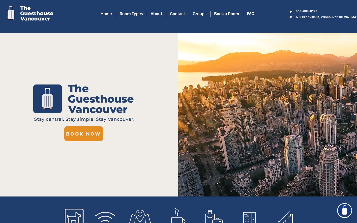 The current homepage